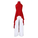 Red Clothes White Pants