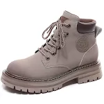 Women's All Match Leather Thick Sole Martin Boots, Stylish & Comfortable for Everyday Wear. Versatile Design Pairs Well — photo 5