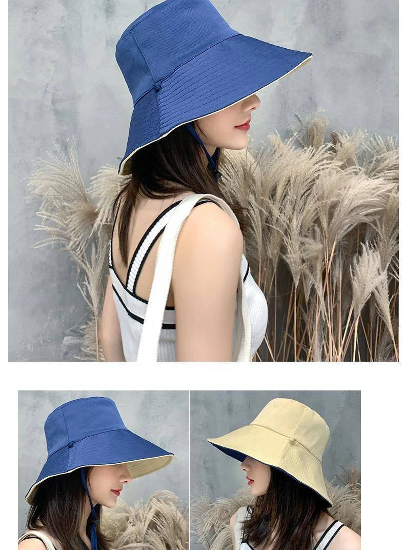 Title 2, Big Brim Fisherman Hat Double Sided Sunshade