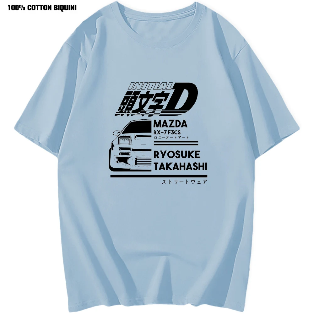 T-shirt Initial D pour homme, grande taille, le vêtement idéal pour les fans d'anime. Confortable et stylé, parfait pour un look streetwear au quotidien. — photo 15