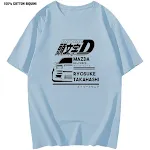 T-shirt Initial D pour homme, grande taille, le vêtement idéal pour les fans d'anime. Confortable et stylé, parfait pour un look streetwear au quotidien. — photo 15
