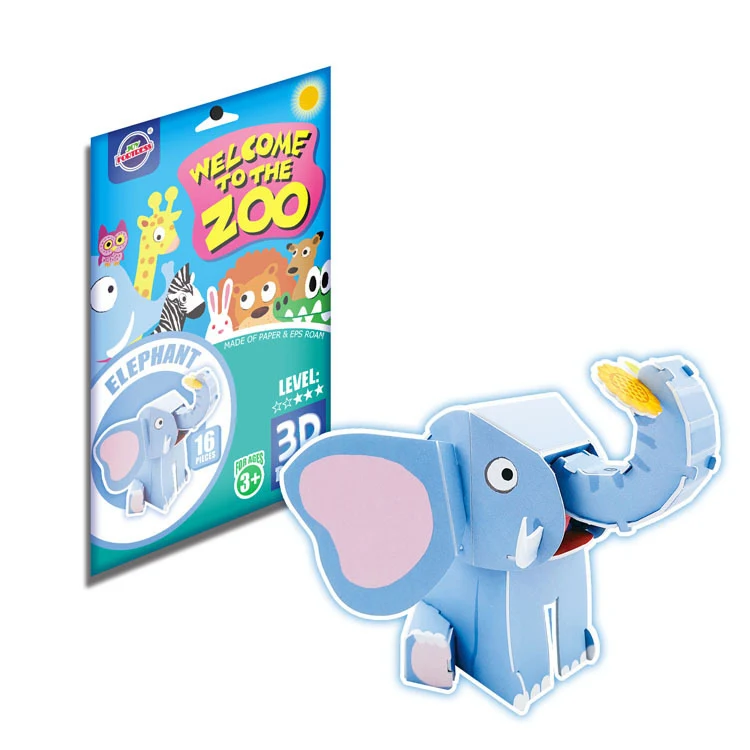Title 16, Quebra-cabeça 3D de papel para educação infanti...