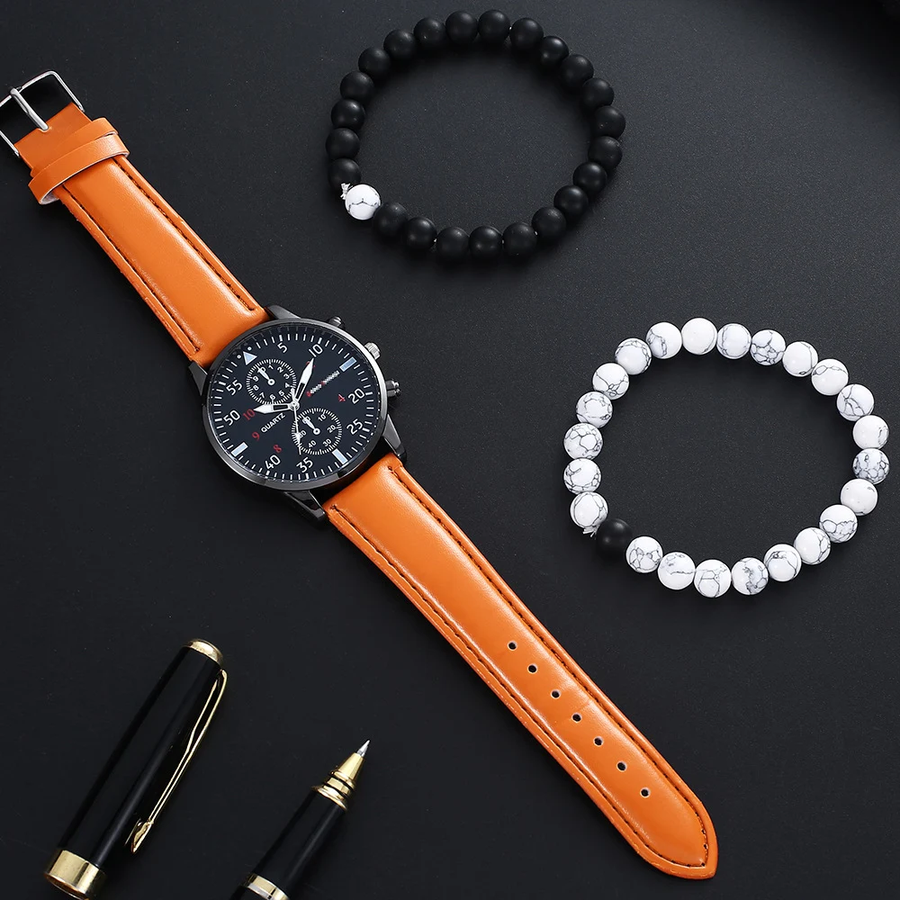 Relógio masculino fashion para estudantes, quartzo, design moderno e elegante, ideal para uso diário e ocasiões especiais, mostrador fácil de ler. — foto 1
