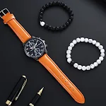 Relógio masculino fashion para estudantes, quartzo, design moderno e elegante, ideal para uso diário e ocasiões especiais, mostrador fácil de ler. — foto 1