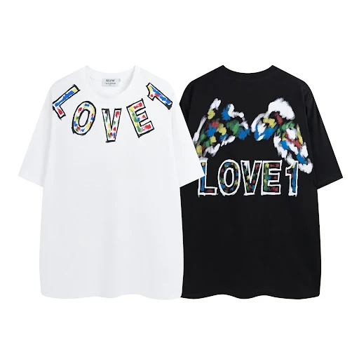 Title 4, Wings Graffiti Printing Short Sleeve for a uniq...