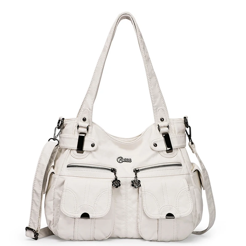 Fashion Ladies Soft Leather Portable Messenger Bag, Crossbody Bags for Women, Zipper Pocket, Soft Casual Tote for everyd — photo 10