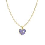 Colar de amor com 12 constelações personalizado, pingente em formato de coração, corrente de clavícula, joia da moda feminina, presente de Dia dos Namorados. — foto 4