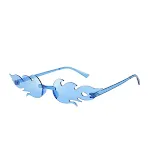 Flame Sunglasses Frameless Personality Colorful for bold style and UV protection. Express yourself with these modern, fr — photo 12
