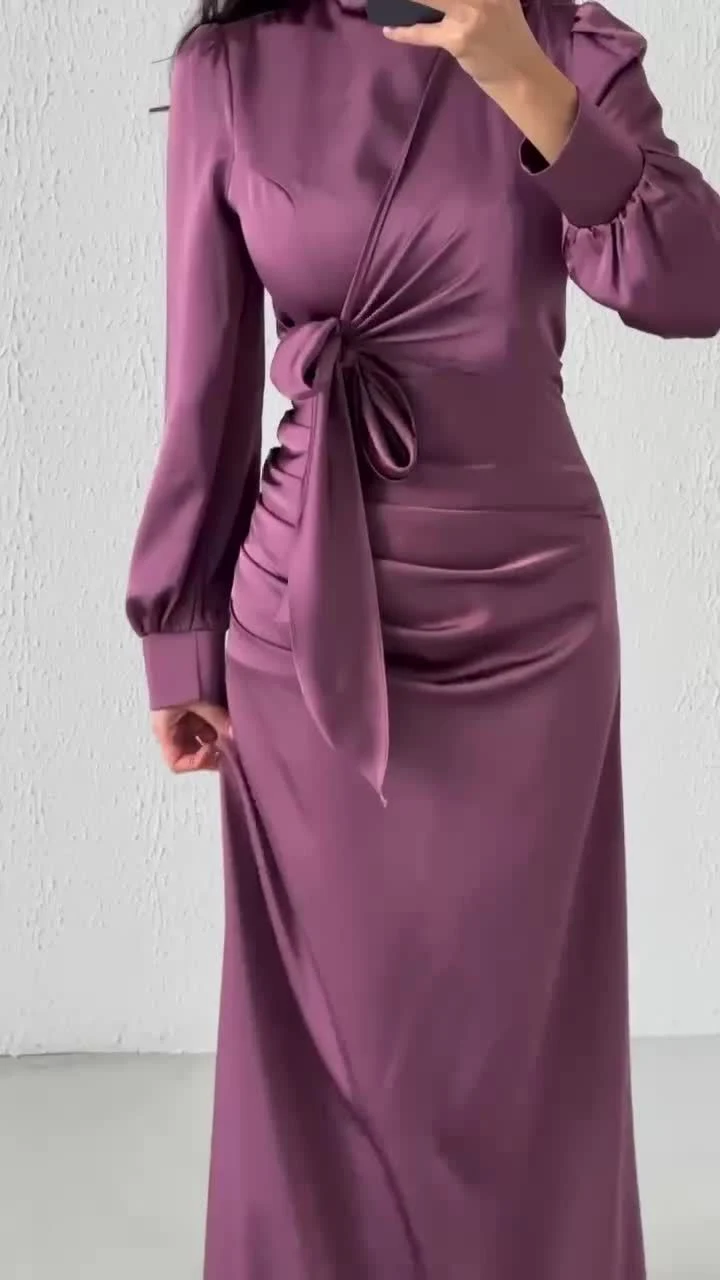 Title 14, Tight Waist Slim High Waist Dress for a flatter...