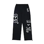 Graffiti letter loose straight-leg wide-leg pants, perfect for a relaxed urban look. Experience ultimate comfort and eff — photo 4