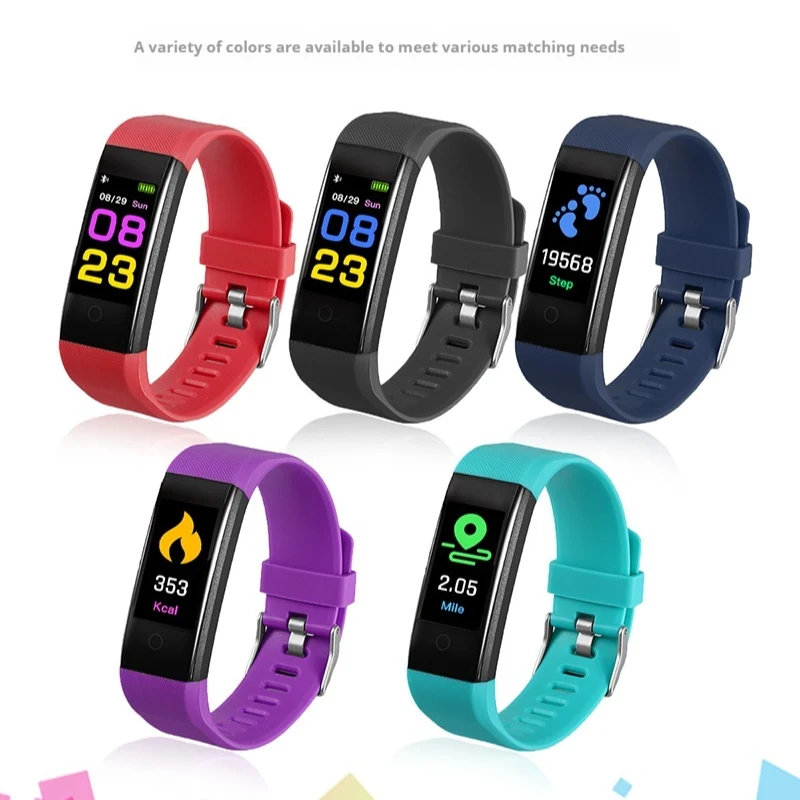 Title 1, Smart Color Screen Sport Bracelet Tracks Steps ...