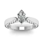 Anel Vintage com Zircônia Olho de Cavalo, design elegante e atemporal. Ideal para presentear e realçar sua beleza. — foto 5