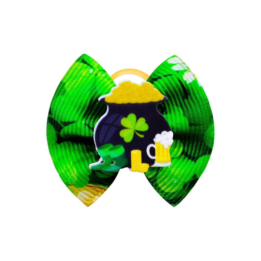 Title 11, 20PCS Saint Patricks Day Pet Supplies Dog Bows...