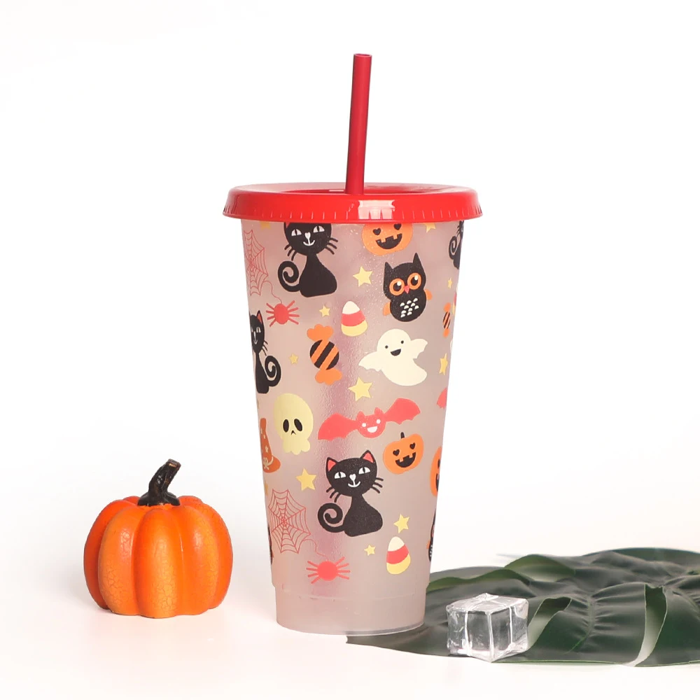 Halloween Creative Plastic Color Changing Luminous Cup. Add a spooky glow to your parties with this fun and unique cup. — photo 4