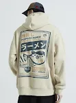 Loose hooded pullover and fleece sweater men — photo 5