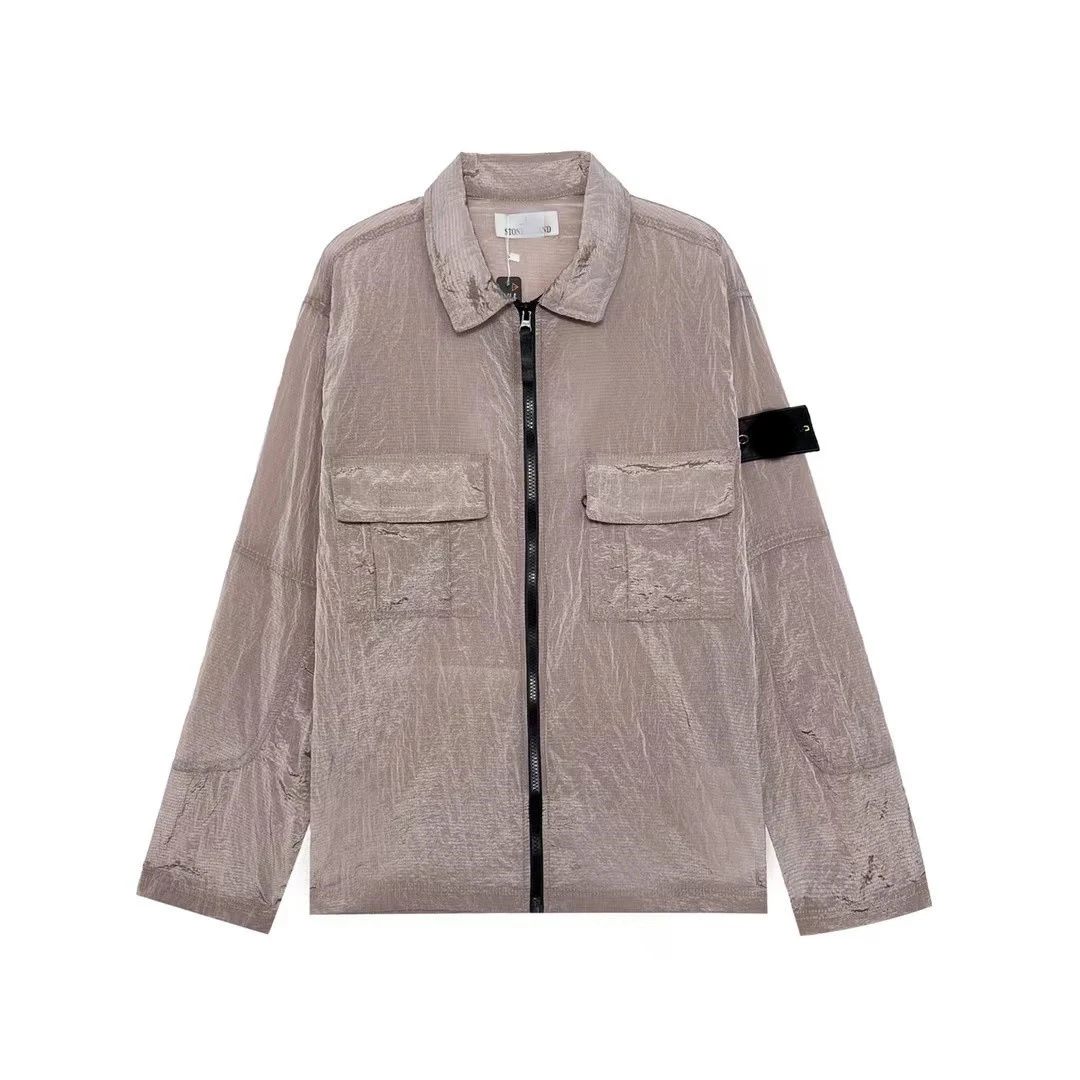 Early Spring New Simple Leisure Tooling Function Casual Trench Coat Polo Coat Shirt. Comfortable and stylish for everyda — photo 7
