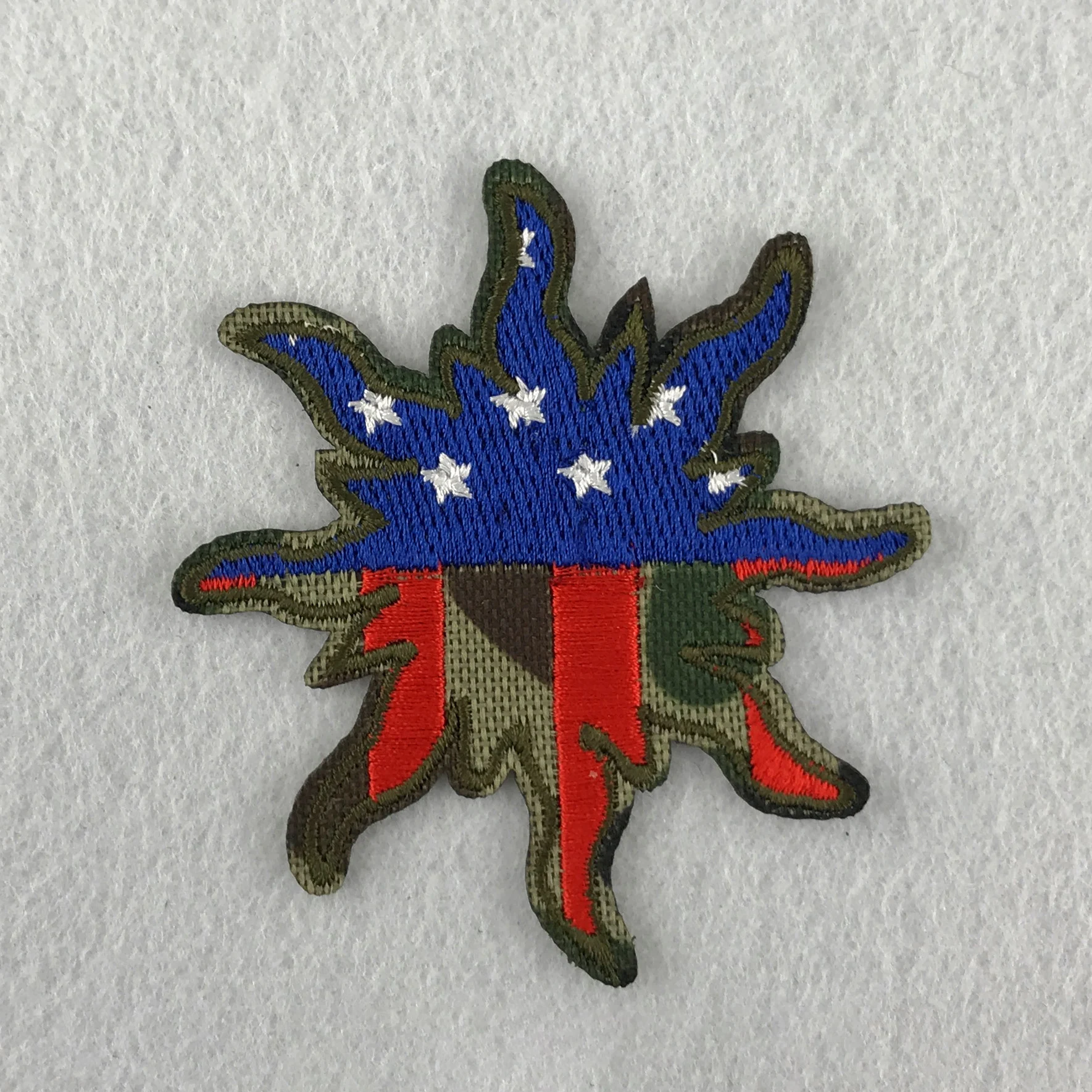 Title 2, Computer Embroidery Flower Zhangzi Camouflage C...