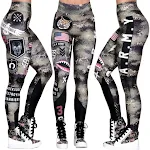 Mallas Deportivas Fitness para Mujer Pantalones de Gimnasio Estilo Militar Ropa Deportiva Perfectas para el entrenamiento en el gimnasio y actividades físicas. — foto 5