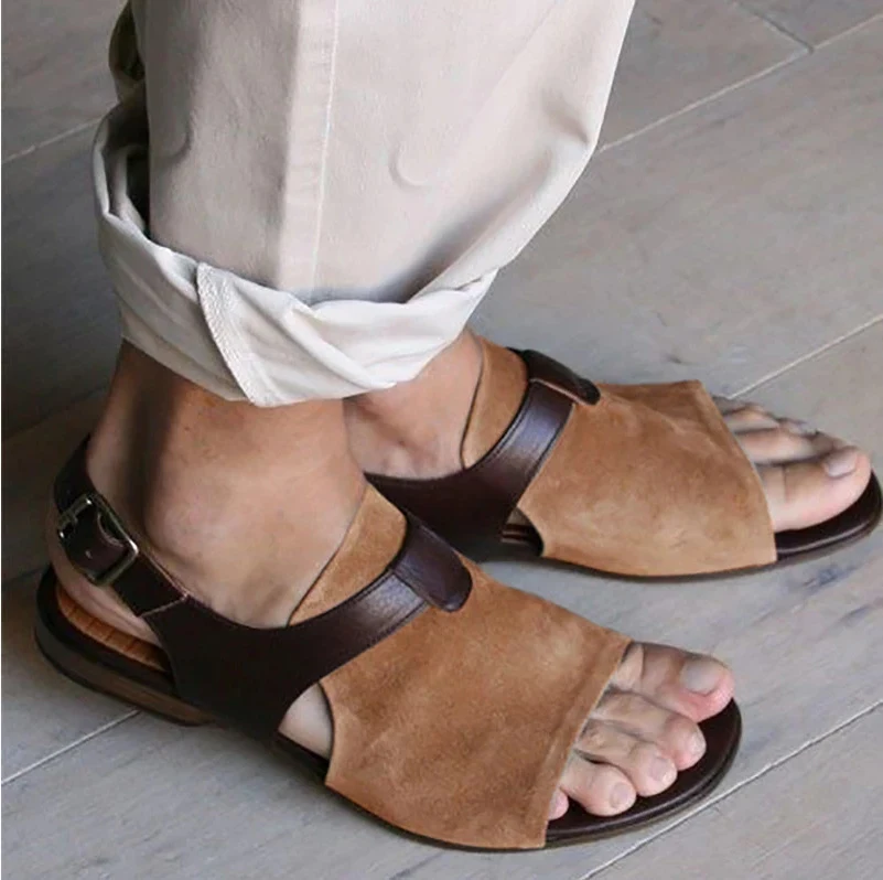 Flat Button-Down Sandals for Men are Stylish. Enjoy comfortable and fashionable footwear perfect for warm weather and ev — photo 5