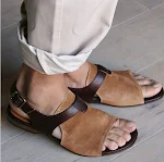 Flat Button-Down Sandals for Men are Stylish. Enjoy comfortable and fashionable footwear perfect for warm weather and ev — photo 5