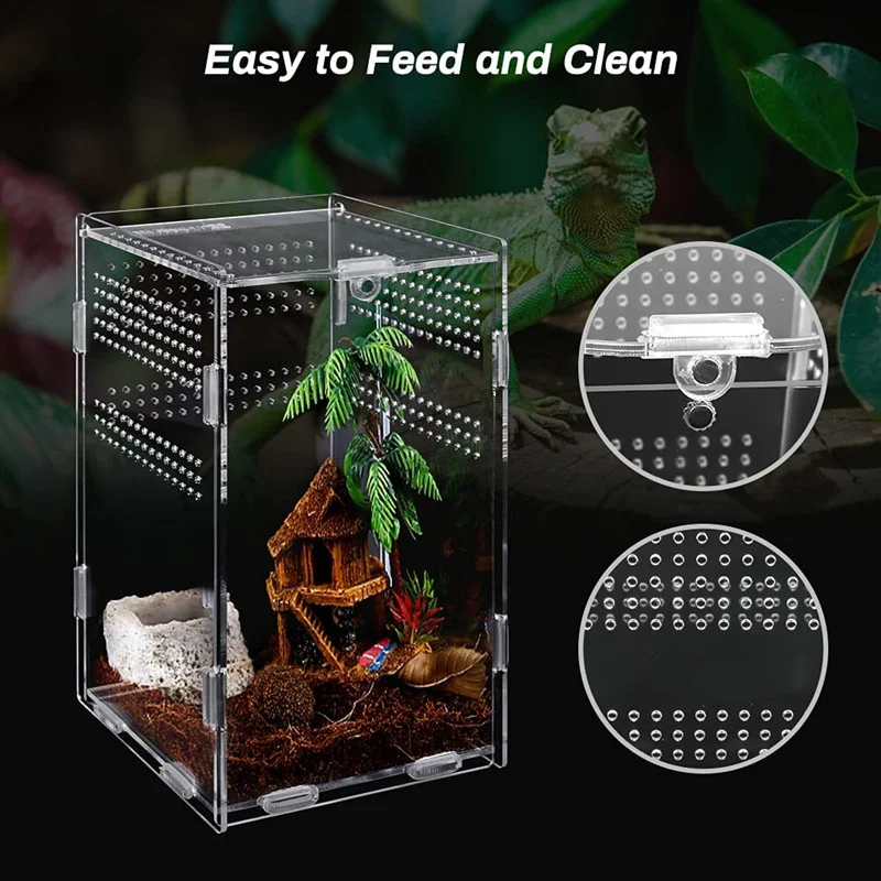 Title 6, Acrylic Transparent Reptile Terrarium Breeding ...