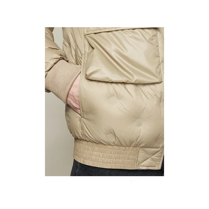 Winter New Baseball Collar Light Down Jacket Men – Lichtgewicht donsjack voor heren. Houdt je warm en ziet er tegelijkertijd stijlvol uit. — foto 1