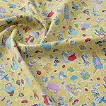Tecido de algodão com ilustração de coelho de verão, perfeito para roupas, artesanato e decoração de casa, leve, macio e respirável. — foto 2