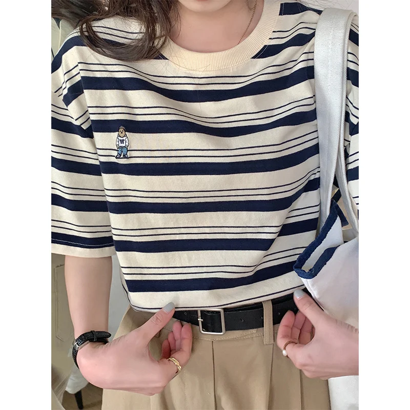Women's Vintage Stripe Short-sleeved T-shirt — photo 6