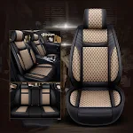 Linen Car Seat Cover Universal Four-Season Protection Breathable Comfort Durable Easy Installation Stylish Design — photo 1