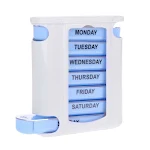 Portable 7 Days A Week 28 Grid Pill Box, Moisture-proof Tablet Storage, Plastic Medicine Organizer, Easy Daily Use — photo 1