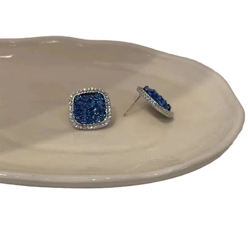 Title 3, Brincos de cristal de diamante com gradiente av...