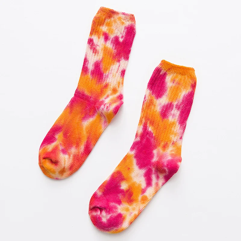 Title 11, Tie-dye ethnic style piled socks. Warm, comfort...