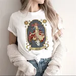 Fashion Moon Retro Gothic Print T-shirt Women — photo 1