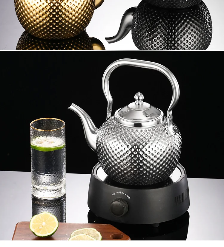 Title 5, Spherical Handle Stainless Steel Tea Table Kett...