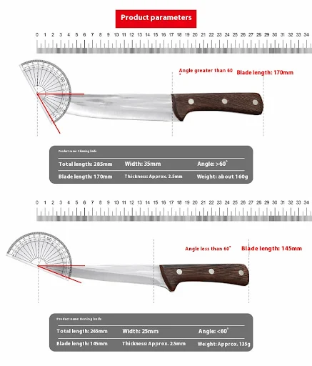 Title 1, Hand-forged Pick Bones Sharp Knife Hammer Patte...