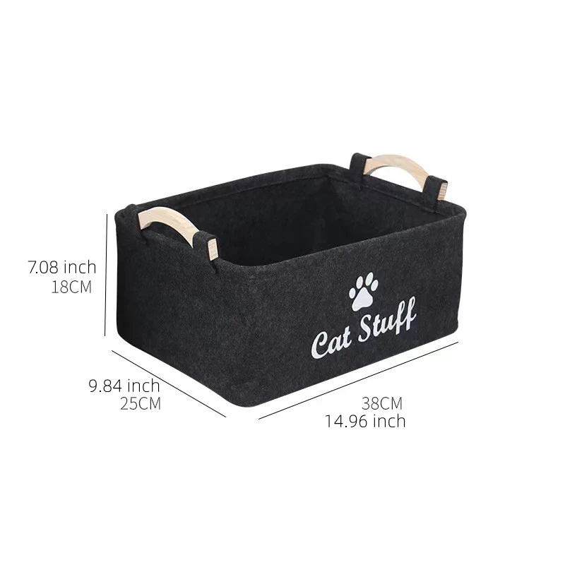 Title 7, Toy Dog Basket Pet Storage Bin Box Organizer Fe...