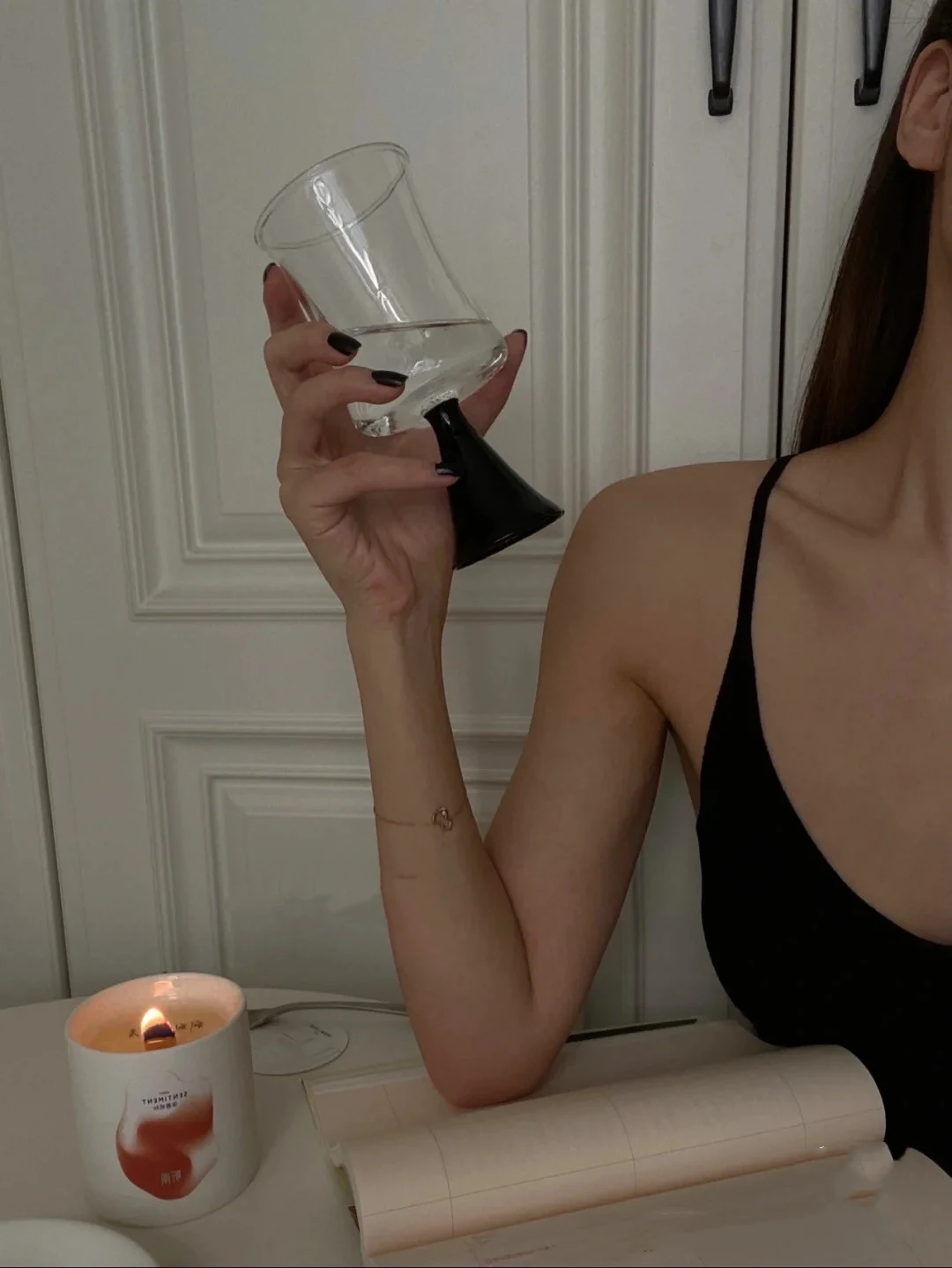 Title 1, Light Luxury Creative Glass Goblet Juice Cup El...