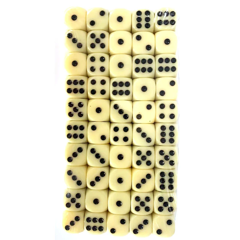 Pezzi di scacchi acrilici da 16 mm in stock, accessori per giochi, dadi in plastica all'ingrosso, chip da gioco. — foto 6
