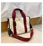 Bolsa de lona casual feminina, grande capacidade. Leve tudo o que precisa com estilo e praticidade, perfeita para o dia a dia e passeios. — foto 5