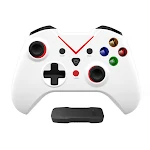 White with red