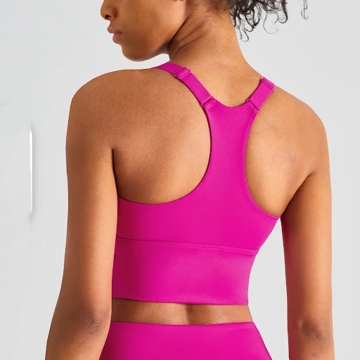 Title 2, Double-sided elastic adjustable yoga sports bra...