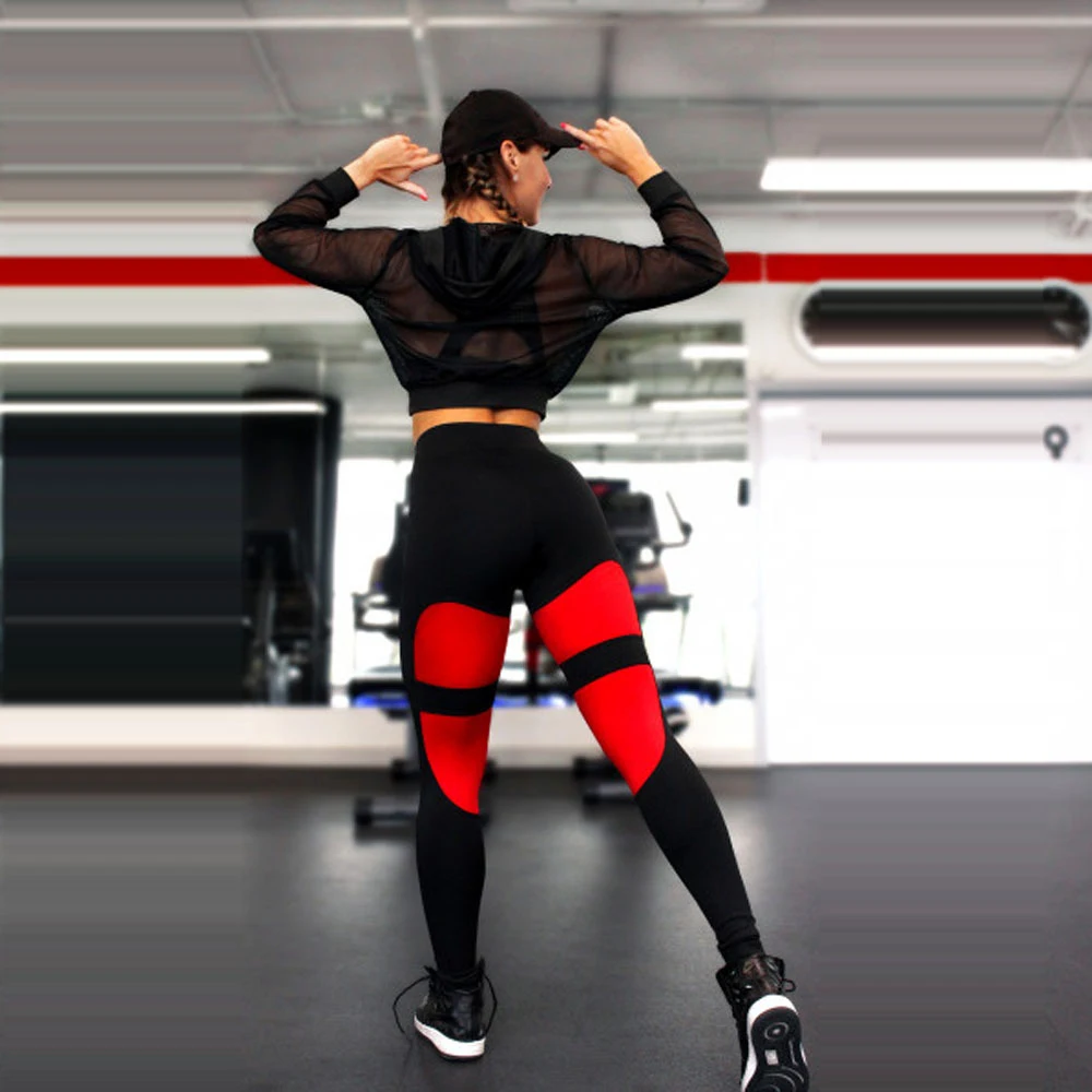 Title 5, Womens yoga pants with mesh panel for enhanced...