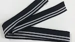 Gold thread with dark grey