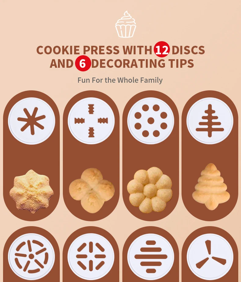 Title 5, Christmas & Halloween Cookie Gun. Biscuit mold ...