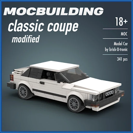 Title 4, Build the Red & White Coupe GT Super Racing Car...