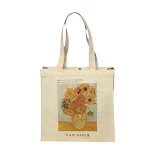 Borsa in tela stile pittura a olio, grande capacità, perfetta per pendolari e shopping, comoda e capiente per trasportare tutto con stile. — foto 2