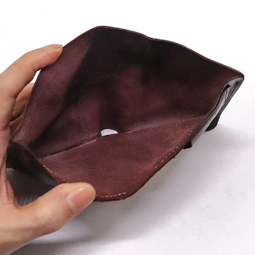 Title 7, First Layer Cowhide Vertical Mini Wallet featur...
