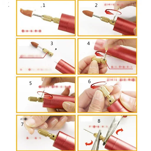 Title 6, Micro Mini Furador DIY USB Esmeril Elétrico Faç...
