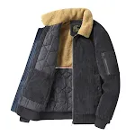 Men's Lapel Oversized Loose Cotton Jacket, offering comfortable style and a relaxed fit. Perfect for everyday wear, a ve — photo 4
