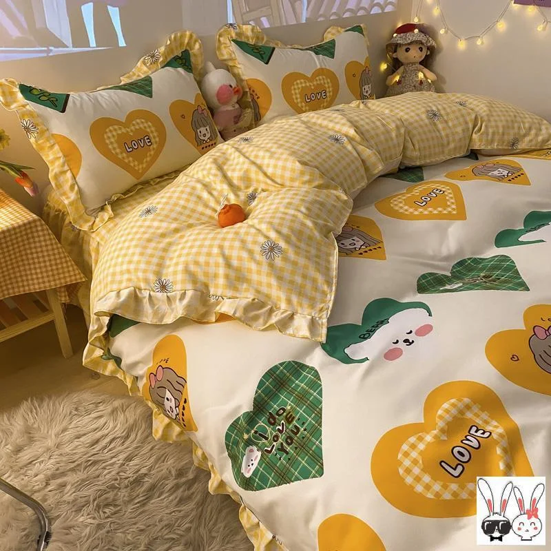 Jogo de capa de edredom verde de quatro peças para um quarto elegante e relaxante. Durma com conforto e transforme seu quarto com esta roupa de cama. — foto 11